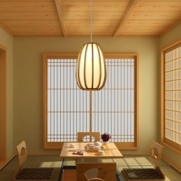 Designer Touch Decorative Visual Comfort Bamboo Pendant Light
