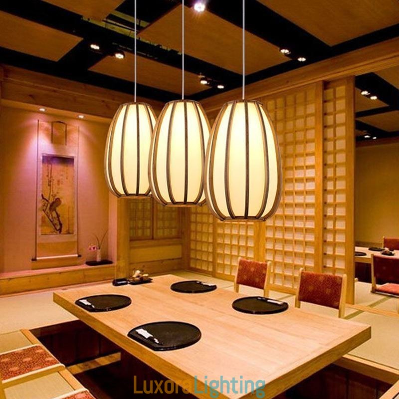 Designer Touch Decorative Visual Comfort Bamboo Pendant Light