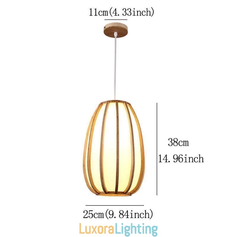 Designer Touch Decorative Visual Comfort Bamboo Pendant Light