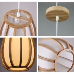 Designer Touch Decorative Visual Comfort Bamboo Pendant Light