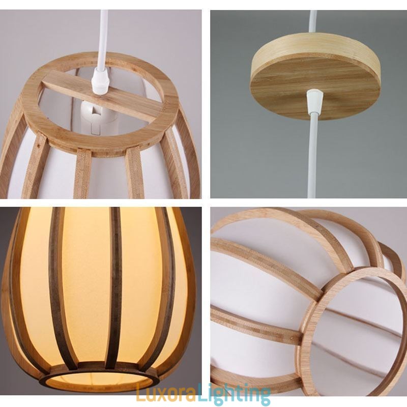 Designer Touch Decorative Visual Comfort Bamboo Pendant Light