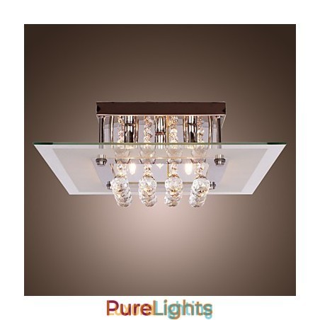 Designer Touch Decorative Ceiling Light Modern Crystal Living 5 Lights