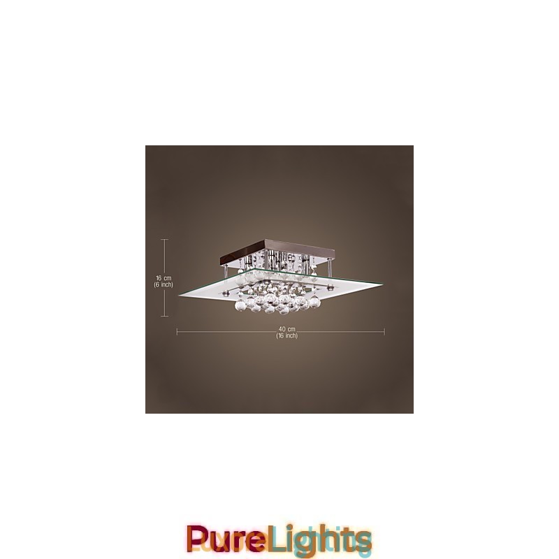 Designer Touch Decorative Ceiling Light Modern Crystal Living 5 Lights