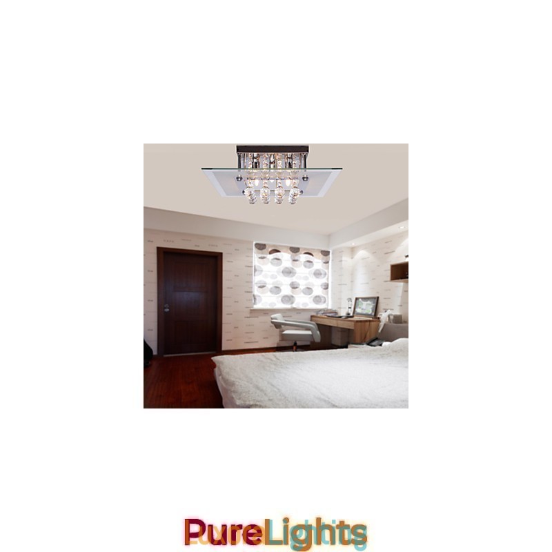 Designer Touch Decorative Ceiling Light Modern Crystal Living 5 Lights