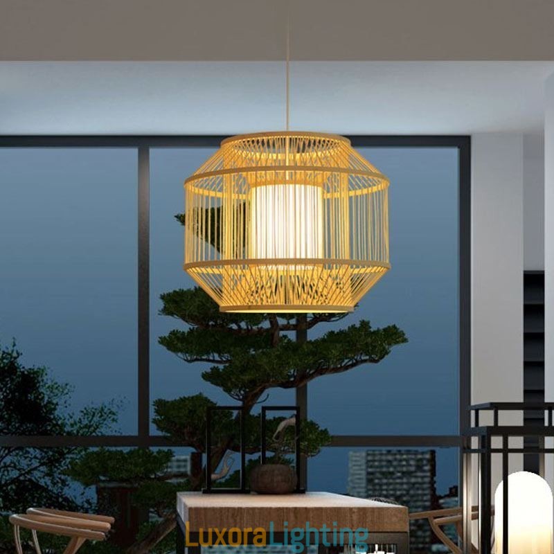 Designer Touch Decorative Lantern Bamboo Pendant Light Creative Japanese Pendant Light