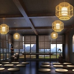 Designer Touch Decorative Lantern Bamboo Pendant Light Creative Japanese Pendant Light