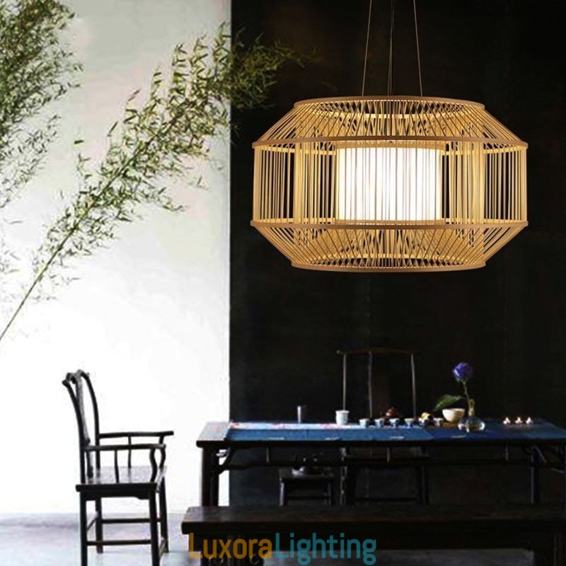 Designer Touch Decorative Lantern Bamboo Pendant Light Creative Japanese Pendant Light