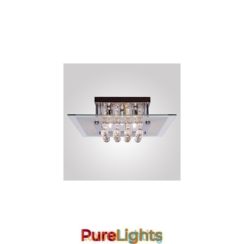 Designer Touch Decorative Ceiling Light Modern Crystal Living 5 Lights