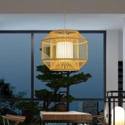 Designer Touch Decorative Lantern Bamboo Pendant Light Creative Japanese Pendant Light