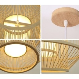 Designer Touch Decorative Lantern Bamboo Pendant Light Creative Japanese Pendant Light