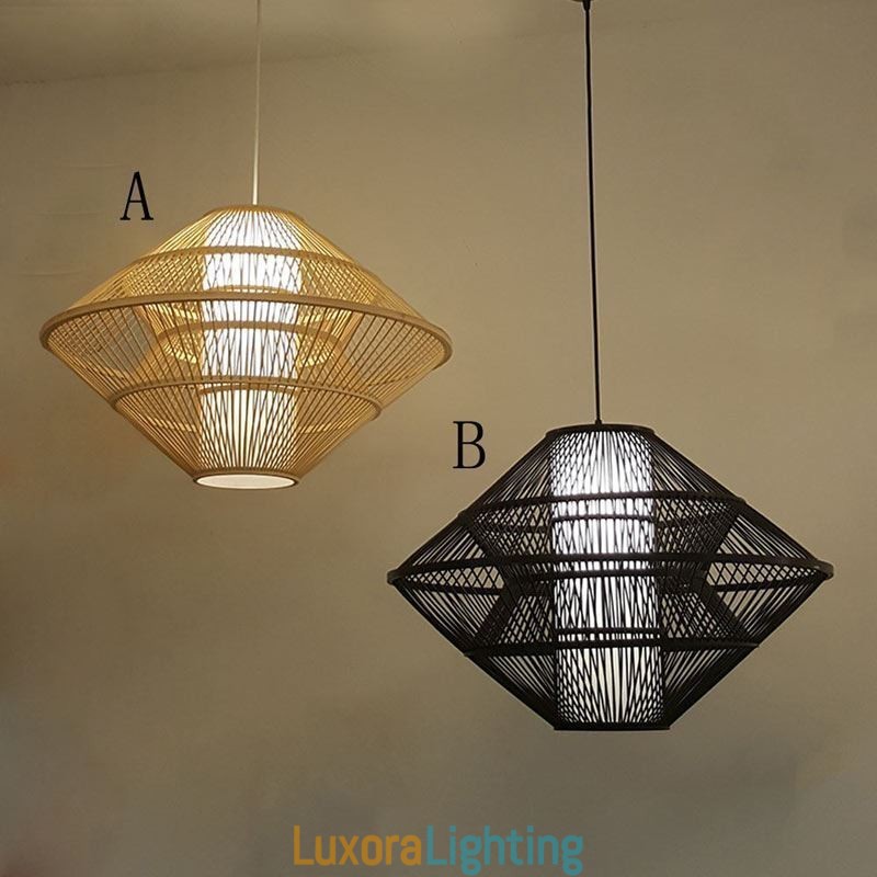 Designer Touch Decorative Gyroscope Design Bamboo Pendant Light