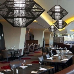 Designer Touch Decorative Gyroscope Design Bamboo Pendant Light