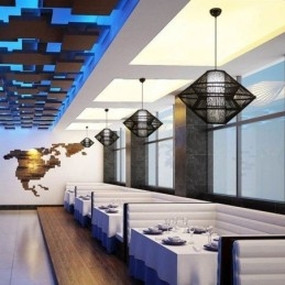 Designer Touch Decorative Gyroscope Design Bamboo Pendant Light