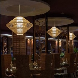 Designer Touch Decorative Gyroscope Design Bamboo Pendant Light