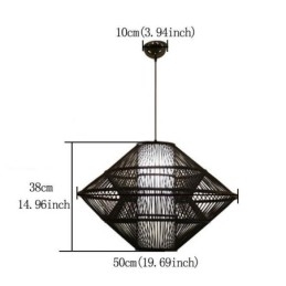 Designer Touch Decorative Gyroscope Design Bamboo Pendant Light