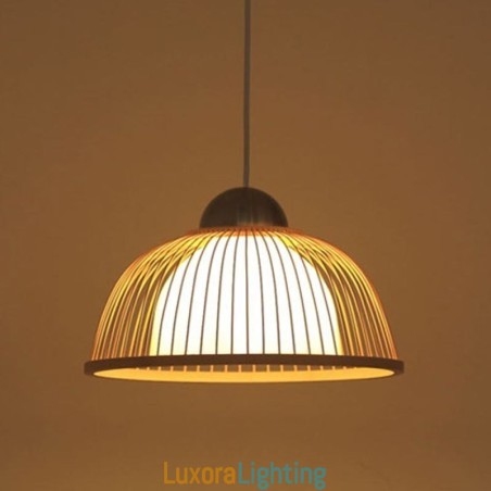 Designer Touch Decorative Modern Simple Downward Pendant Light Special Bamboo Pendant Light Bedside Lighting