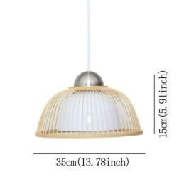Designer Touch Decorative Modern Simple Downward Pendant Light Special Bamboo Pendant Light Bedside Lighting