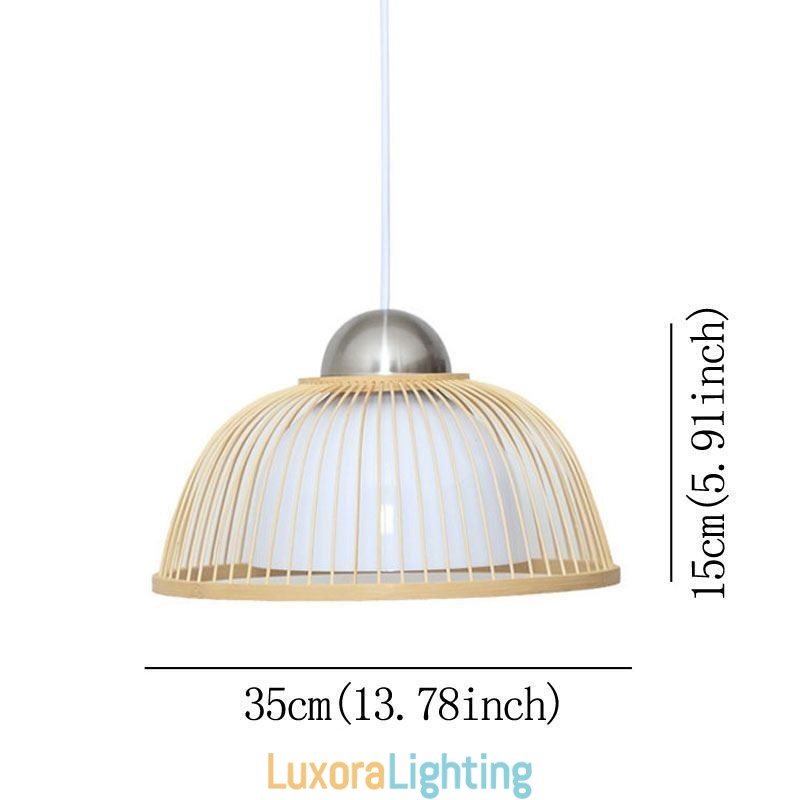 Designer Touch Decorative Modern Simple Downward Pendant Light Special Bamboo Pendant Light Bedside Lighting
