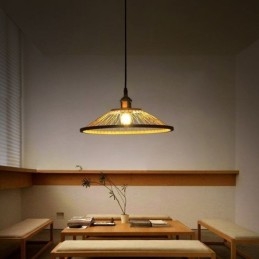 Designer Touch Decorative Dome Bamboo Pendant Light Hand Woven Pendant Light