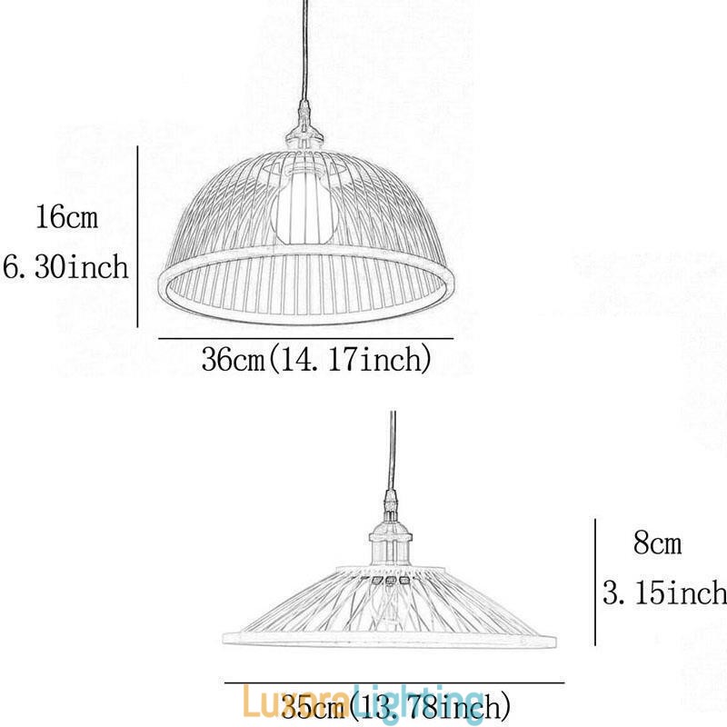 Designer Touch Decorative Dome Bamboo Pendant Light Hand Woven Pendant Light