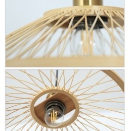 Designer Touch Decorative Dome Bamboo Pendant Light Hand Woven Pendant Light