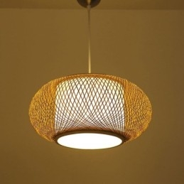 Designer Touch Decorative Bamboo Pendant Light Visual Comfort