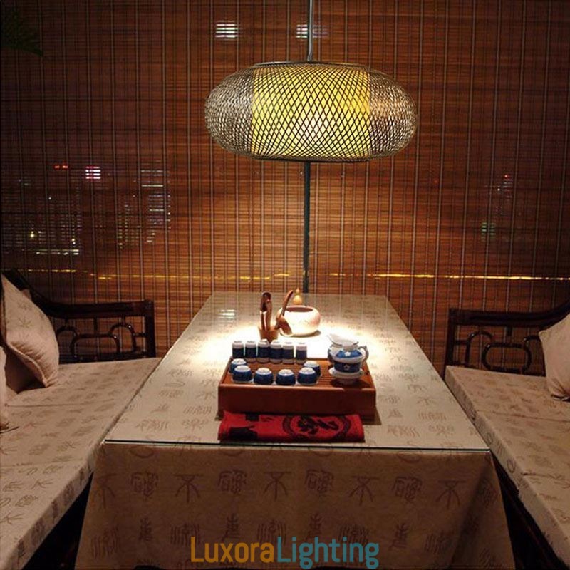 Designer Touch Decorative Bamboo Pendant Light Visual Comfort