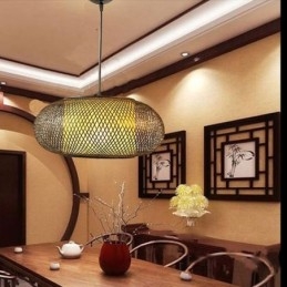 Designer Touch Decorative Bamboo Pendant Light Visual Comfort