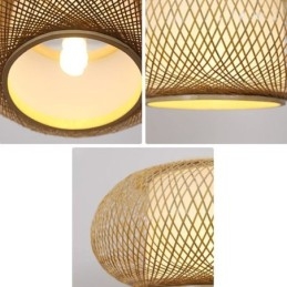 Designer Touch Decorative Bamboo Pendant Light Visual Comfort