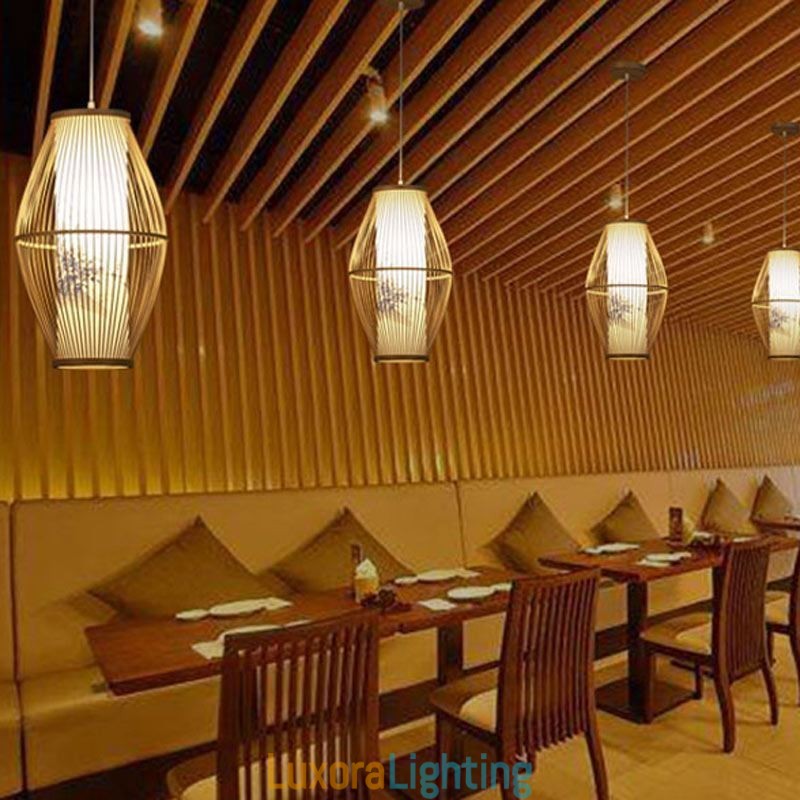 Designer Touch Decorative Classical Handmade Bamboo Pendant Light