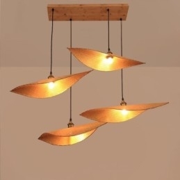 Designer Touch Decorative Creative Leaf Pendant Light Contemporary Bamboo Pendant Light Tearoom Lighting