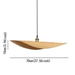 Designer Touch Decorative Creative Leaf Pendant Light Contemporary Bamboo Pendant Light Tearoom Lighting