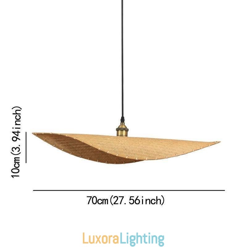 Designer Touch Decorative Creative Leaf Pendant Light Contemporary Bamboo Pendant Light Tearoom Lighting