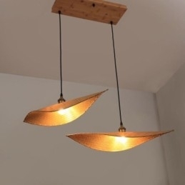 Designer Touch Decorative Creative Leaf Pendant Light Contemporary Bamboo Pendant Light Tearoom Lighting