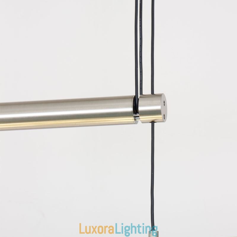 Designer Touch Decorative Modern 4 Light Pendant Light With Fabric Shade Adjustable Height