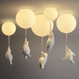 Designer Touch Decorative Nordic Ballon Ceiling Light Acrylic Pendant Light Kids Children