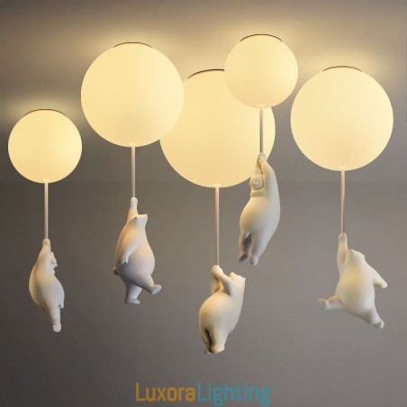 Designer Touch Decorative Nordic Ballon Ceiling Light Acrylic Pendant Light Kids Children