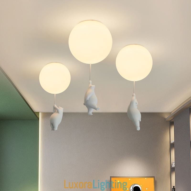 Designer Touch Decorative Nordic Ballon Ceiling Light Acrylic Pendant Light Kids Children