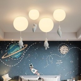 Designer Touch Decorative Nordic Ballon Ceiling Light Acrylic Pendant Light Kids Children