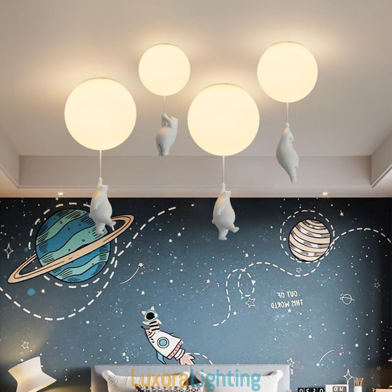 Designer Touch Decorative Nordic Ballon Ceiling Light Acrylic Pendant Light Kids Children