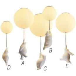 Designer Touch Decorative Nordic Ballon Ceiling Light Acrylic Pendant Light Kids Children