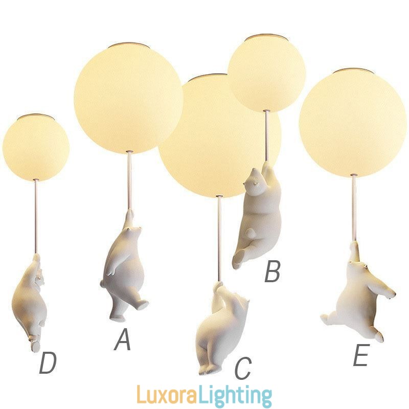 Designer Touch Decorative Nordic Ballon Ceiling Light Acrylic Pendant Light Kids Children