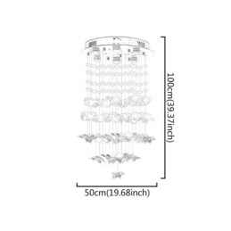 Designer Touch Decorative Nordic Pendant Light Creative Butterfly Glass Pendant Light