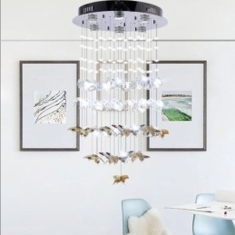 Designer Touch Decorative Nordic Pendant Light Creative Butterfly Glass Pendant Light