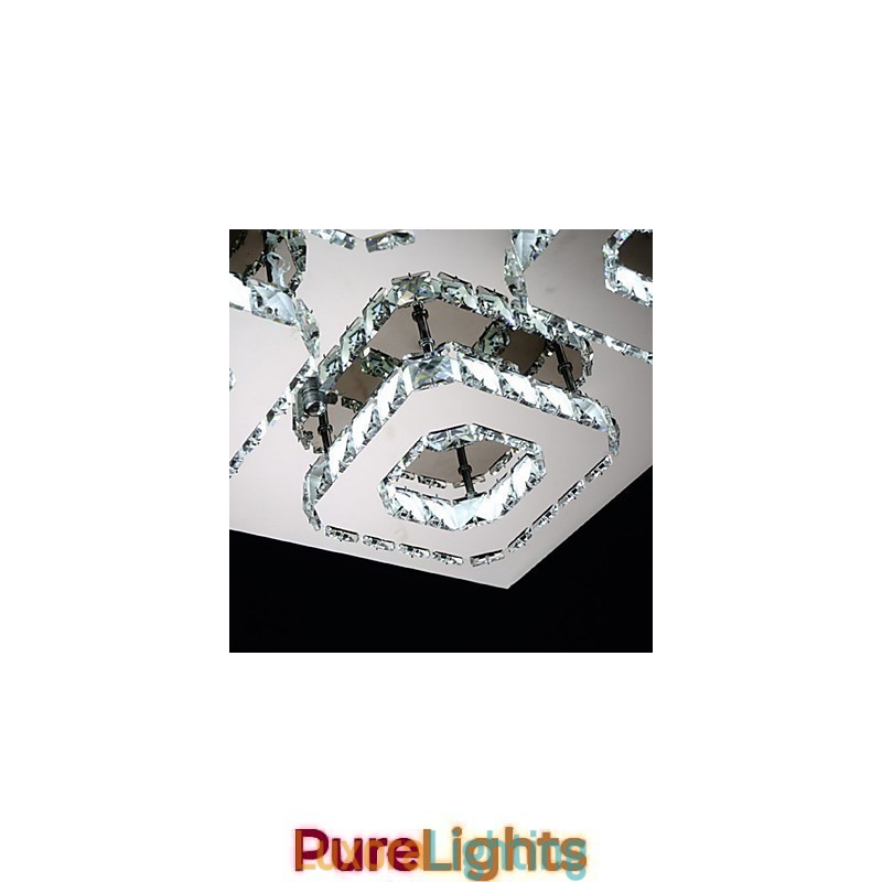 Designer Touch Decorative Modern Contemporary Electroplated Metal Flush Mount