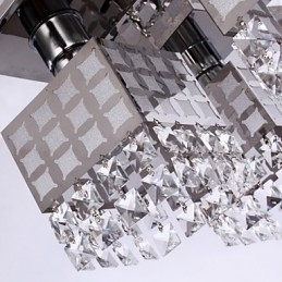 Designer Touch Decorative Chandelier Modern Crystal Stainless Living 4 Lights