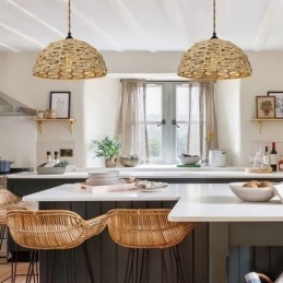 Designer Touch Decorative Country Retro Pendant Light Hand Woven Paper Rope Lampshade 30cm