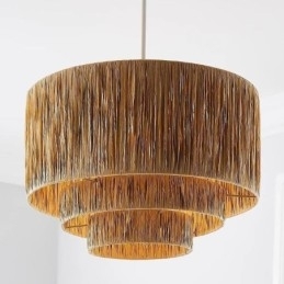 Designer Touch Decorative Country Retro Pendant Light Multi Layered Paper Rope Lamp Shade Ceiling Lamp