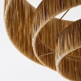 Designer Touch Decorative Country Retro Pendant Light Multi Layered Paper Rope Lamp Shade Ceiling Lamp