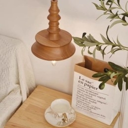 Designer Touch Decorative Rubberwood Pendant Light Ins Vintage Hanging Light